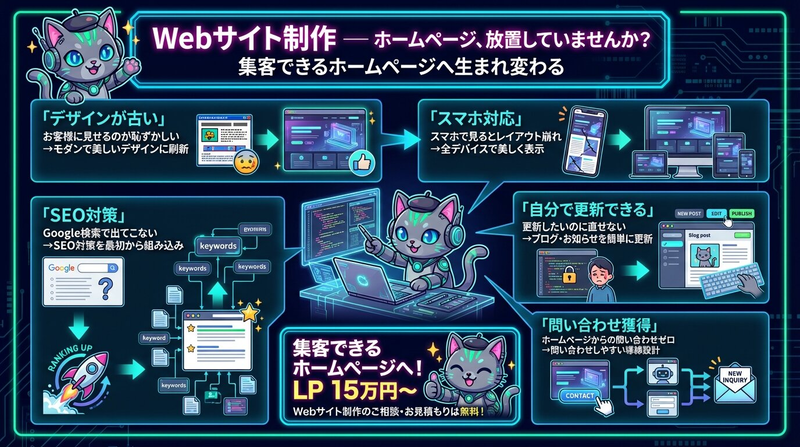 Webサイト制作のよくある課題